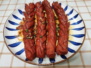 孜然火腿肠的做法步骤:8