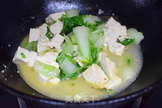 冬日必备白菜炖豆腐的做法步骤:6