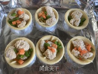 简易蛋挞皮小披萨的做法步骤:4