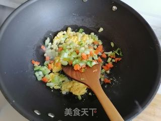 时蔬炒饭的做法步骤：4