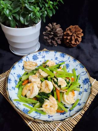 虾仁炒香芹的做法步骤:13