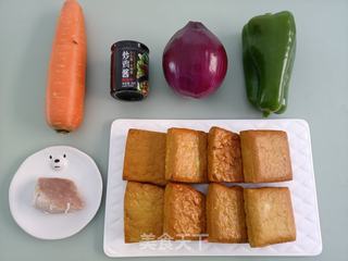 肉炒豆干的做法步骤：1