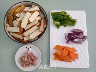 肉炒豆干的做法步骤：2