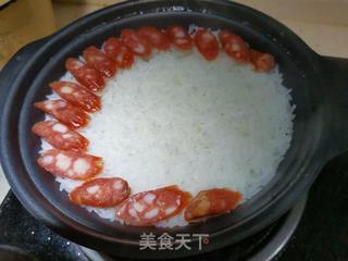 五彩缤纷煲仔饭的做法步骤:6