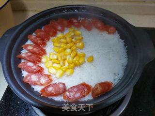 五彩缤纷煲仔饭的做法步骤:7