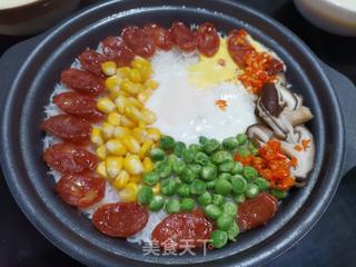 五彩缤纷煲仔饭的做法步骤:15