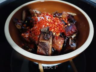 豆豉辣椒蒸腊草鱼的做法步骤:6