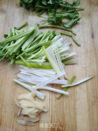 香菜孜然羊腰子的做法步骤:8