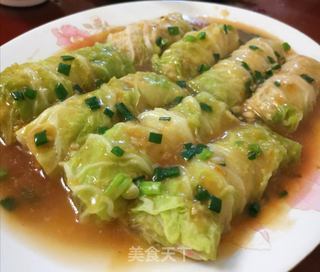 大白菜肉卷的做法步骤:17