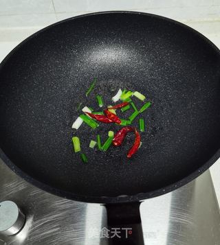 青菜炒蘑菇的做法步骤:5