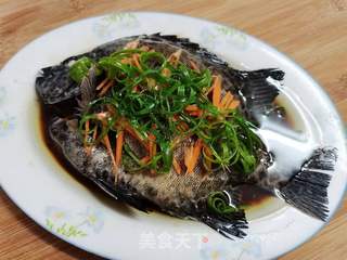 清蒸黑鲷鱼的做法步骤:12