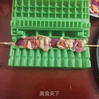 平底锅烤羊肉串的做法步骤:10