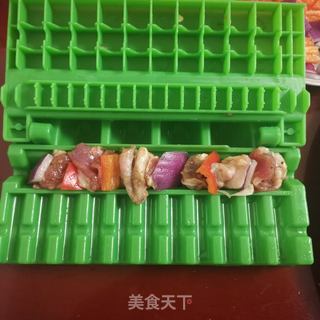 平底锅烤羊肉串的做法步骤:8
