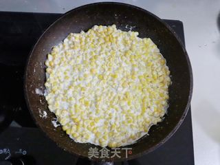 黄金玉米烙❗️香甜玉米烙❤️饭店大菜在家轻松搞定的做法步骤:4