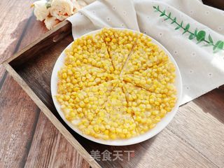 黄金玉米烙❗️香甜玉米烙❤️饭店大菜在家轻松搞定的做法步骤:9