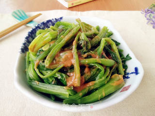 芝麻酱拌菠菜的做法步骤:6