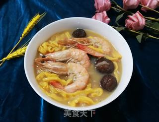 三鲜南瓜麦虾的做法步骤:11