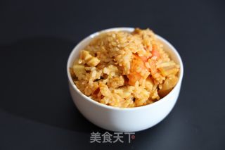 牛肉饼火腿西红柿炒饭的做法步骤：6