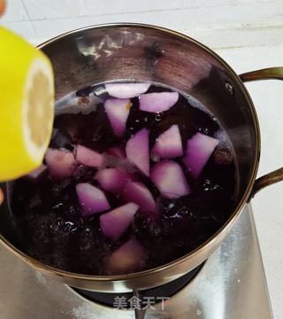 紫薯雪梨桂圆糖水的做法步骤:6
