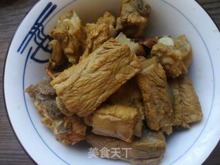 芹菜笋干炖排骨的做法步骤:3