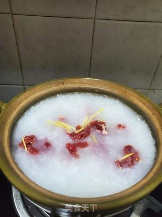 砂锅牛肉粥的做法步骤:8