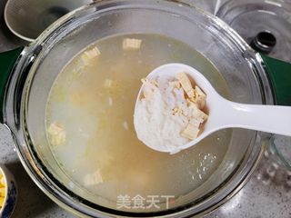 白果腐竹粥的做法步骤:3