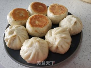 全麦面水煎小笼包的做法步骤:13