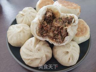 全麦面水煎小笼包的做法步骤:15