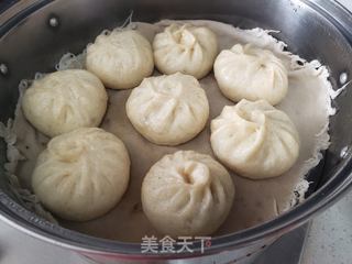 全麦面槐花肉包的做法步骤:9