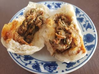 全麦面槐花肉包的做法步骤:13