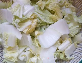 白菜鸭血炖粉条的做法步骤:4