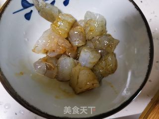 虾仁菠菜炒鸡蛋的做法步骤:3
