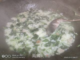 菠菜瘦肉粥的做法步骤：5