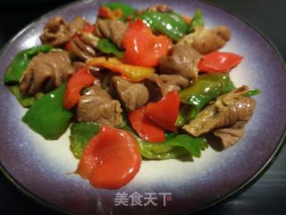 皱皮椒炒大肠的做法步骤:10