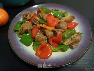皱皮椒炒大肠的做法步骤:11