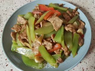莴笋炒肉片的做法步骤:17
