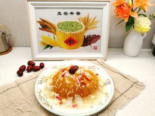 新年菜谱(五)年夜饭必吃的甜品&红枣百合蒸南瓜的做法步骤:9