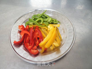 彩椒鱿鱼的做法步骤:3