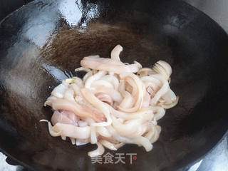 彩椒鱿鱼的做法步骤:6