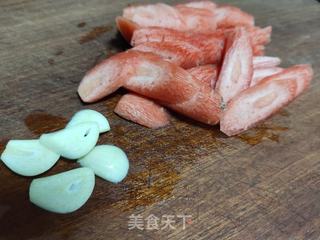 平菇炒油菜的做法步骤：2