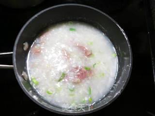 牛肉生菜粥的做法步骤:4