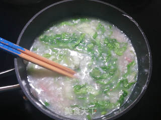 牛肉生菜粥的做法步骤:6