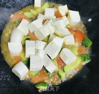 茄汁炖豆腐的做法步骤：7