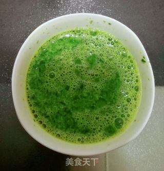 绿色鸡蛋羹的做法步骤:4