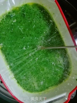 绿色鸡蛋羹的做法步骤:8