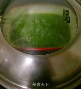 绿色鸡蛋羹的做法步骤:9