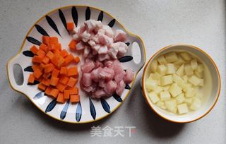 炒三丁的做法步骤:3
