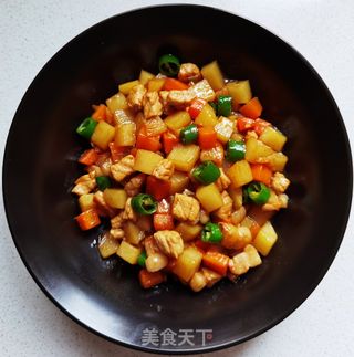 炒三丁的做法步骤:16