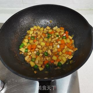 炒三丁的做法步骤:14