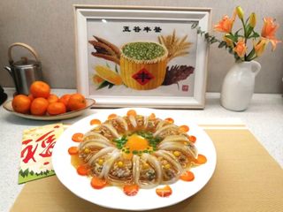 年夜饭新年菜谱(七)花开富贵的做法步骤:11